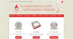 Desktop Screenshot of canadianhematologysociety.org